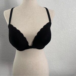Victoria's Secret Black Lace Push-Up Bra